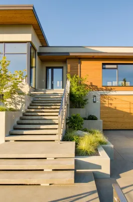 FineLine Custom Home — Landscape Design project by LandCurrent Landscape Architects in Ashland