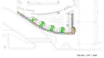 The Hall Restaurant by LandFluent Landscape Architecture