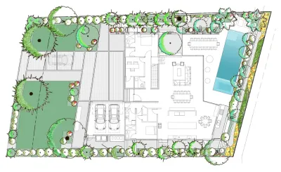 Bal Harbour Residence — Landscape Design project by LandFluent Landscape Architecture