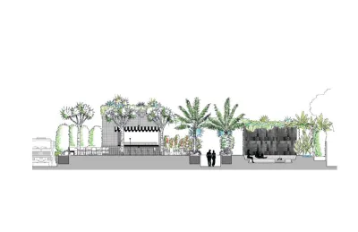 The Standard Downtown LA — Landscape Design project by LandFluent Landscape Architecture in Los Angeles