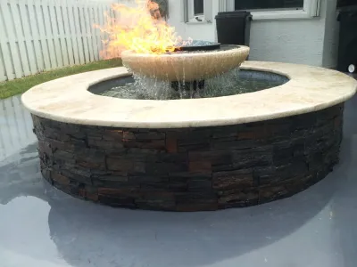 Fire and Water — Landscape Design project by Amazing Outdoors Miami in Miami