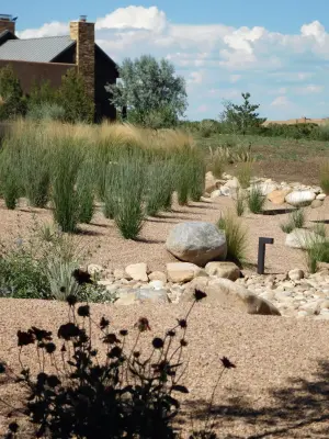 Native & Ultra-Contemporary MasterPiece — Landscape Design project by Serquis + Associates Landscape Architecture in Santa Fe