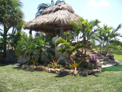 Tiki Hut Paradise — Landscape Design project by Amazing Outdoors Miami in Miami