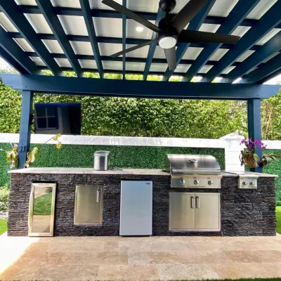 Pool & Patio Backyard Restoration by Amazing Outdoors Miami