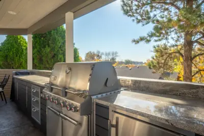 Alfresco Cooking Space — Custom Home Builders project by Keystone Custom Builders, Inc.