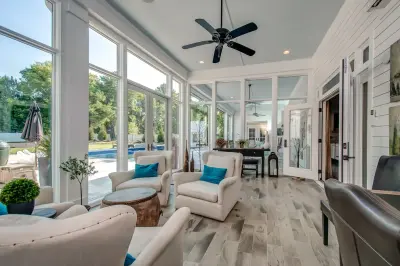 Poolside Screened Enclosure by Superior Custom Homes & Remodeling