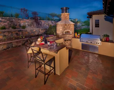 Outdoor Kitchen in Lonetree, CO — Landscape Design project by American Design & Landscape