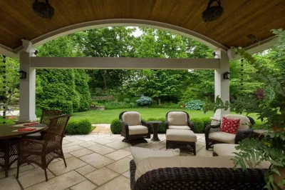 Vaulted Porch — Landscape Design project by Landscape Workshop in Louisville