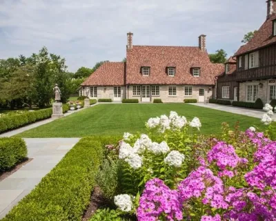 Period Homes & Context-sensitive Landscapes — Landscape Design project by LandServe, LLC..."Landscapes For Life in Lake Forest