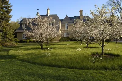 Yellow Mansion — Landscape Design project by LandServe, LLC..."Landscapes For Life in Lake Forest