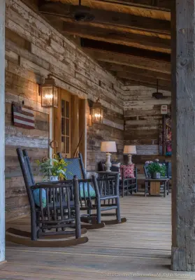Wooden Frame Patios — Custom Home Builders project by Carolina Timberworks