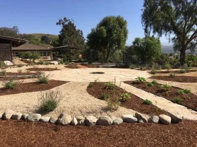 San Juan Capistrano – Labyrinth and Medicine Wheel Garden — Landscape Design project by Lauri Burrier Garden Design Inc. in San Juan Capistrano