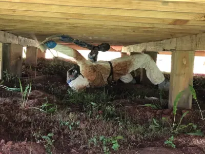 Foam Spray Insulation — Custom Home Builders project by Newton Log Homes Construction
