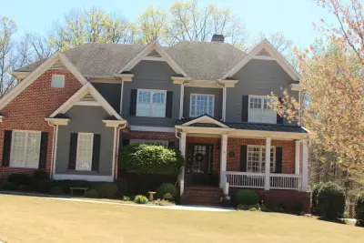 Masonry, Brickwork & Roof Shingle Facades — Custom Home Builders project by David Crafted Homes