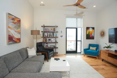 The Mid Century Apartment at Falls City Lofts — Custom Home Builders project by Eldridge Company Design | Build