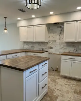 Kitchen renovation — Tile & Stone Installation Services project by Dprocustoms LLC