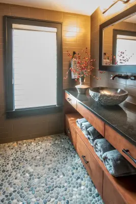 Asheville NC Contemporary Mountain Residence — Tile & Stone Installation Services project by Crossville Tile & Stone Of Asheville