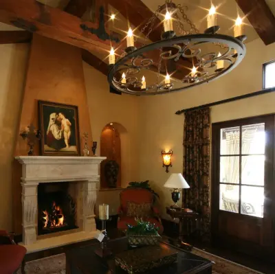 Mounted Stone Fireplace Mantels by Neolithic Materials