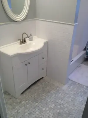 Ardsley Park restroom renovation — Tile & Stone Installation Services project by Garden State Tile