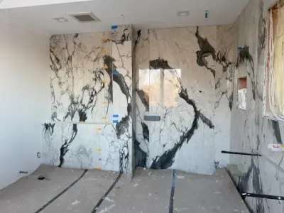 Restrooms by DBA D Lopez Tile And Marble Works