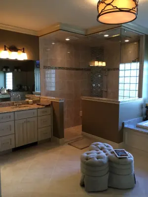 RESTROOMS — Tile & Stone Installation Services project by Eagle Tile