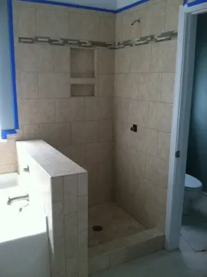 Restrooms — Tile & Stone Installation Services project by Avanti Tile & Stone