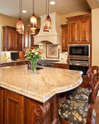 Stone Countertop Kitchens — Tile & Stone Installation Services project by Carthage Stoneworks