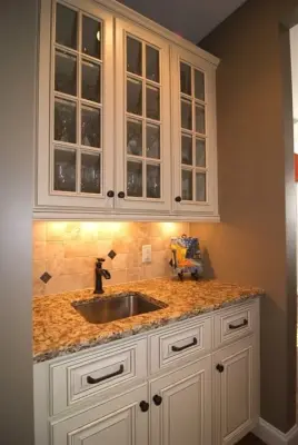 Hampton Fabric Storage Units — Tile & Stone Installation Services project by Quality Stone Concepts