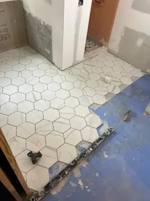 Schluter preparation for waterproofing — Tile & Stone Installation Services project by Dprocustoms LLC