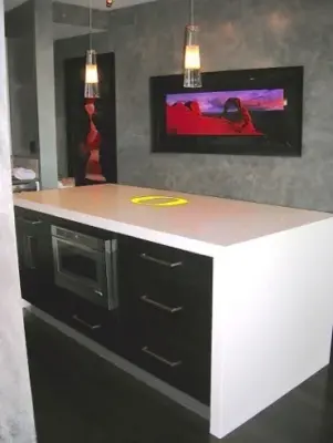 Modern Bachelor Apartment — Tile & Stone Installation Services project by Cadenza Granite And Marble