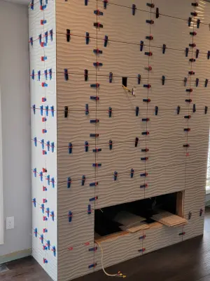 tile hearth — Tile & Stone Installation Services project by Harris Flooring & More