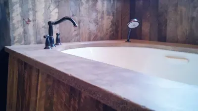 Bathroom Fixtures — Tile & Stone Installation Services project by Stone-Crete Artistry