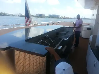 Substitute Granite Counter in the Mega-Yacht — Tile & Stone Installation Services project by Florida Granite
