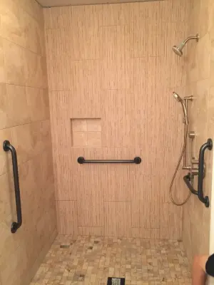 Shumate Bathroom Renovation — Tile & Stone Installation Services project by Tile With Style Plus, Inc.