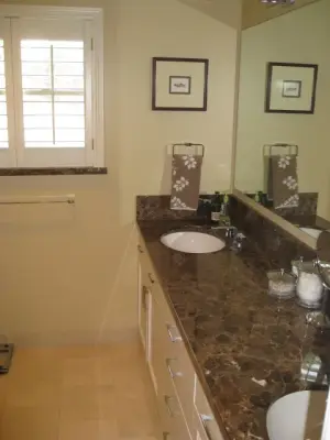 St. Lawrence Guest Restrooms — Tile & Stone Installation Services project by Max Marble & Granite, Inc.