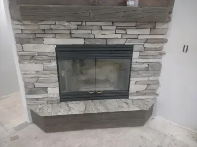 hearth — Tile & Stone Installation Services project by Harris Flooring & More