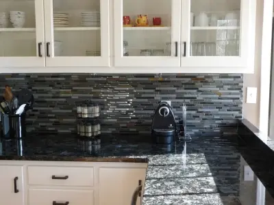 Volga Blue Surfaces — Tile & Stone Installation Services project by The Stone Studio