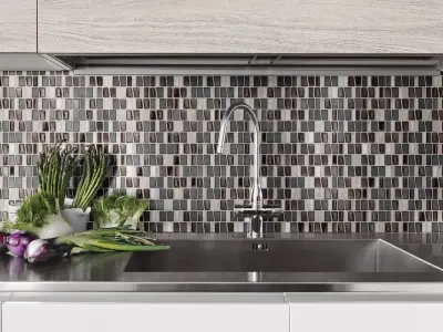 Glass and Ornaments — Tile & Stone Installation Services project by The Masonry Center, Inc.