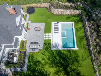 Roslyn, NY Ice Marble Backyard Project in Afyon by NT Pavers