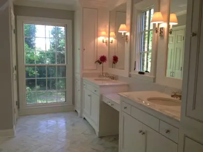 Alabama White Marble Bathroom by Stone Creek Surfaces