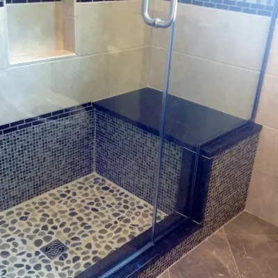 Bathroom Shower Renovation — Tile & Stone Installation Services project by VersaTile Interiors