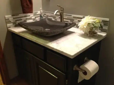 Restroom Renovations — Tile & Stone Installation Services project by Quality Floors & Interiors
