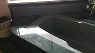 Elegant Bathtub — Tile & Stone Installation Services project by Rogue Valley Marble Inc