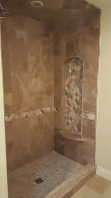 Campbell Bathroom Shower Upgrade by JD Tile
