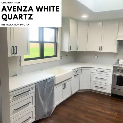 Cincinnati, OH - Avenza White Quartz Culinary Space by Granite America