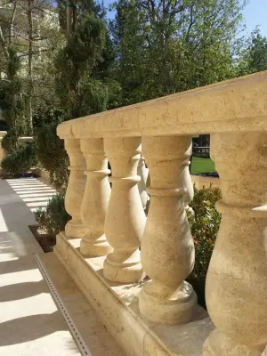 Railings and Pillars — Tile & Stone Installation Services project by Neolithic Materials