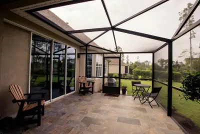 Outdoor Spaces with Enclosures — Tile & Stone Installation Services project by Inside And Out Custom Floors
