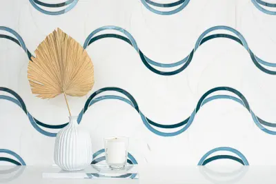 Wave — Tile & Stone Installation Services project by New Ravenna