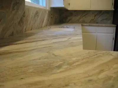 Fantasia Textured Marble — Tile & Stone Installation Services project by Ecstatic Stone, LLC
