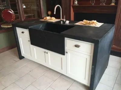 Country Style Sinks — Tile & Stone Installation Services project by Unique Granite & Marble